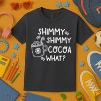 Shimmy Shimmy Cocoa What Apparel Merry Christmas Drink Kids T-Shirt thumb 3