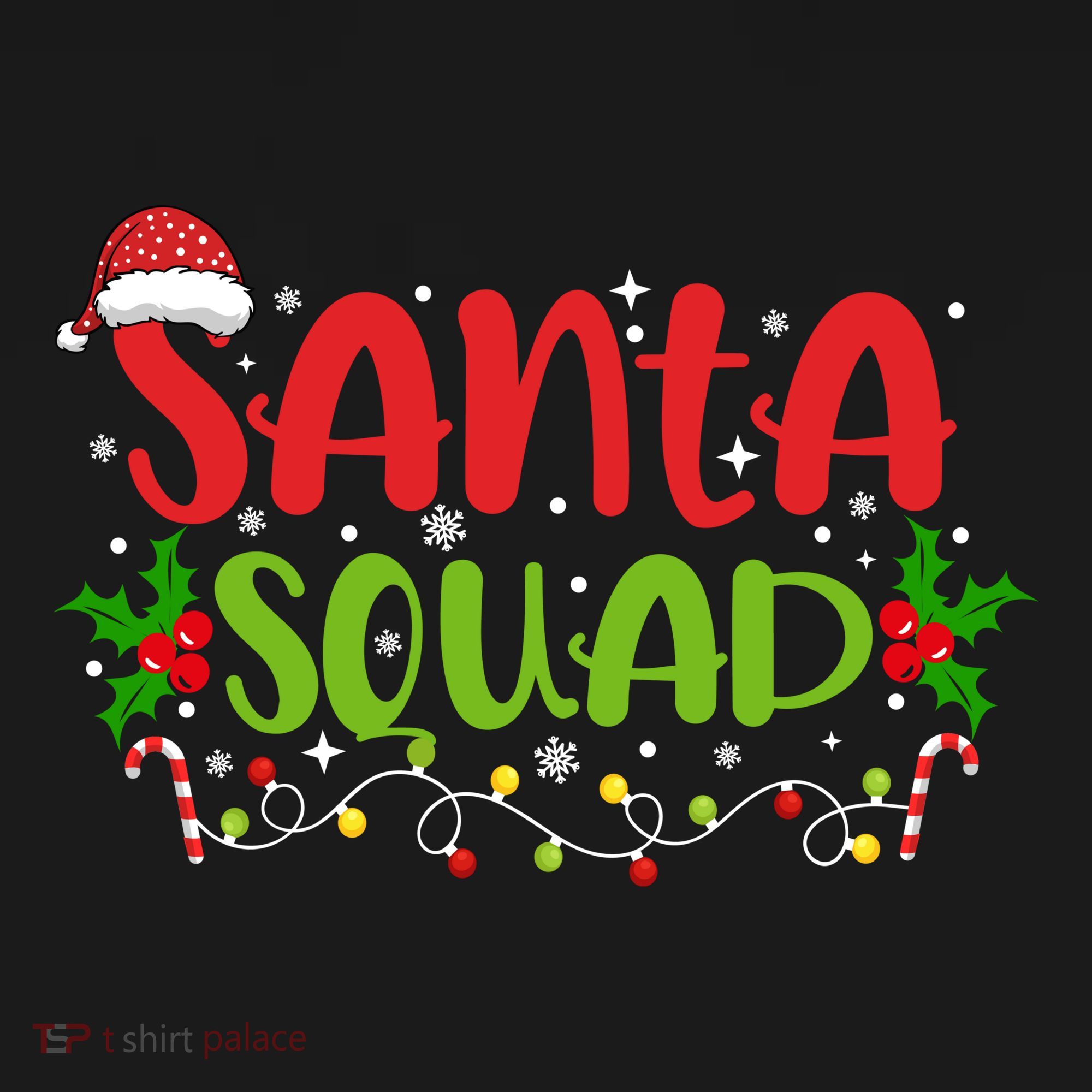 Santa Squad Christmas Holiday Festive Apron