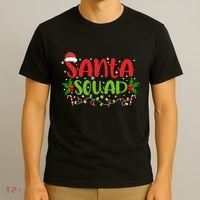Santa Squad Christmas Holiday Festive T-Shirt thumb 3