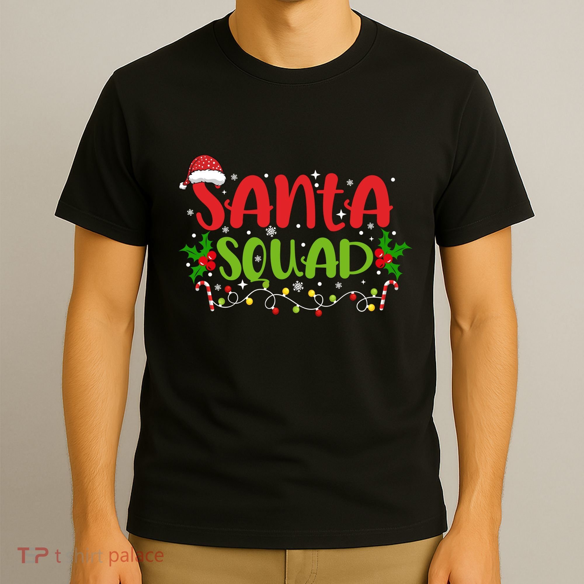 Santa Squad Christmas Holiday Festive T-Shirt