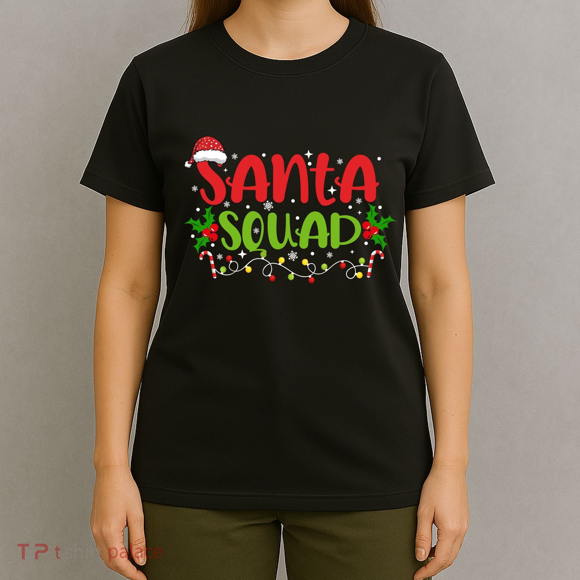 Santa Squad Christmas Holiday Festive T-Shirt
