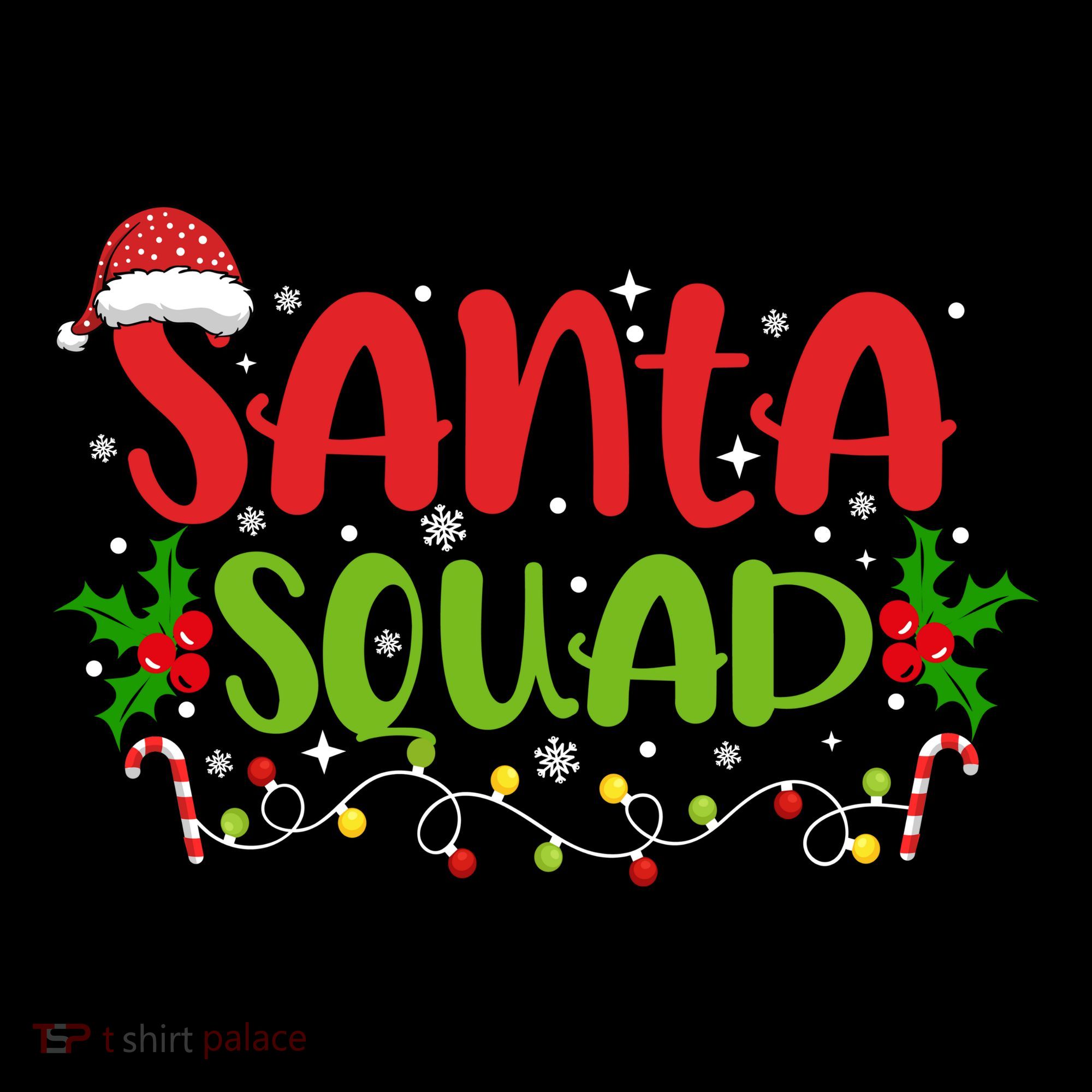 Santa Squad Christmas Holiday Festive Mousepad