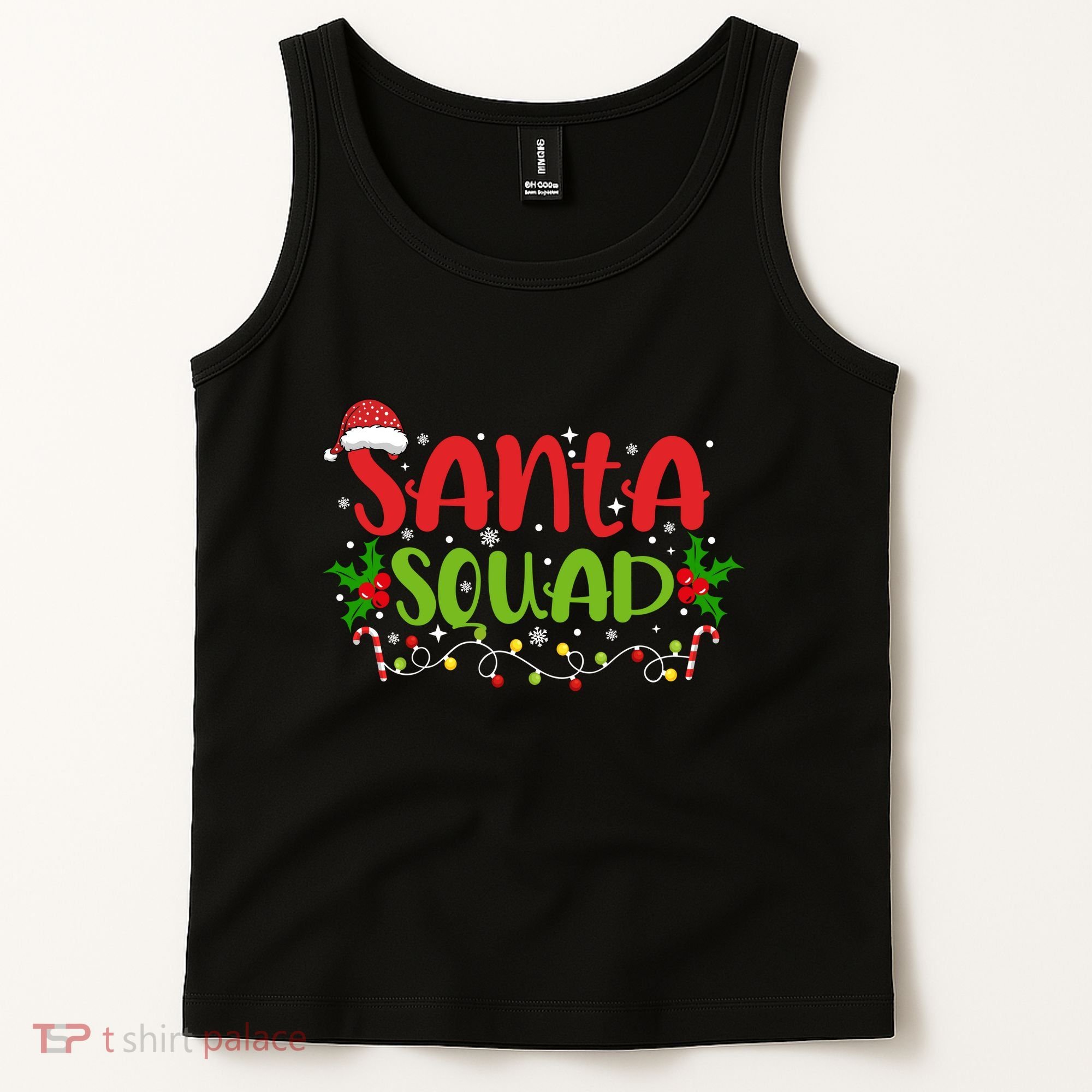 Santa Squad Christmas Holiday Festive Tank Top