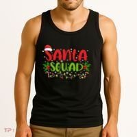 Santa Squad Christmas Holiday Festive Tank Top thumb 3