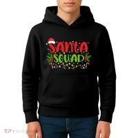 Santa Squad Christmas Holiday Festive Kids Hoodie thumb 4