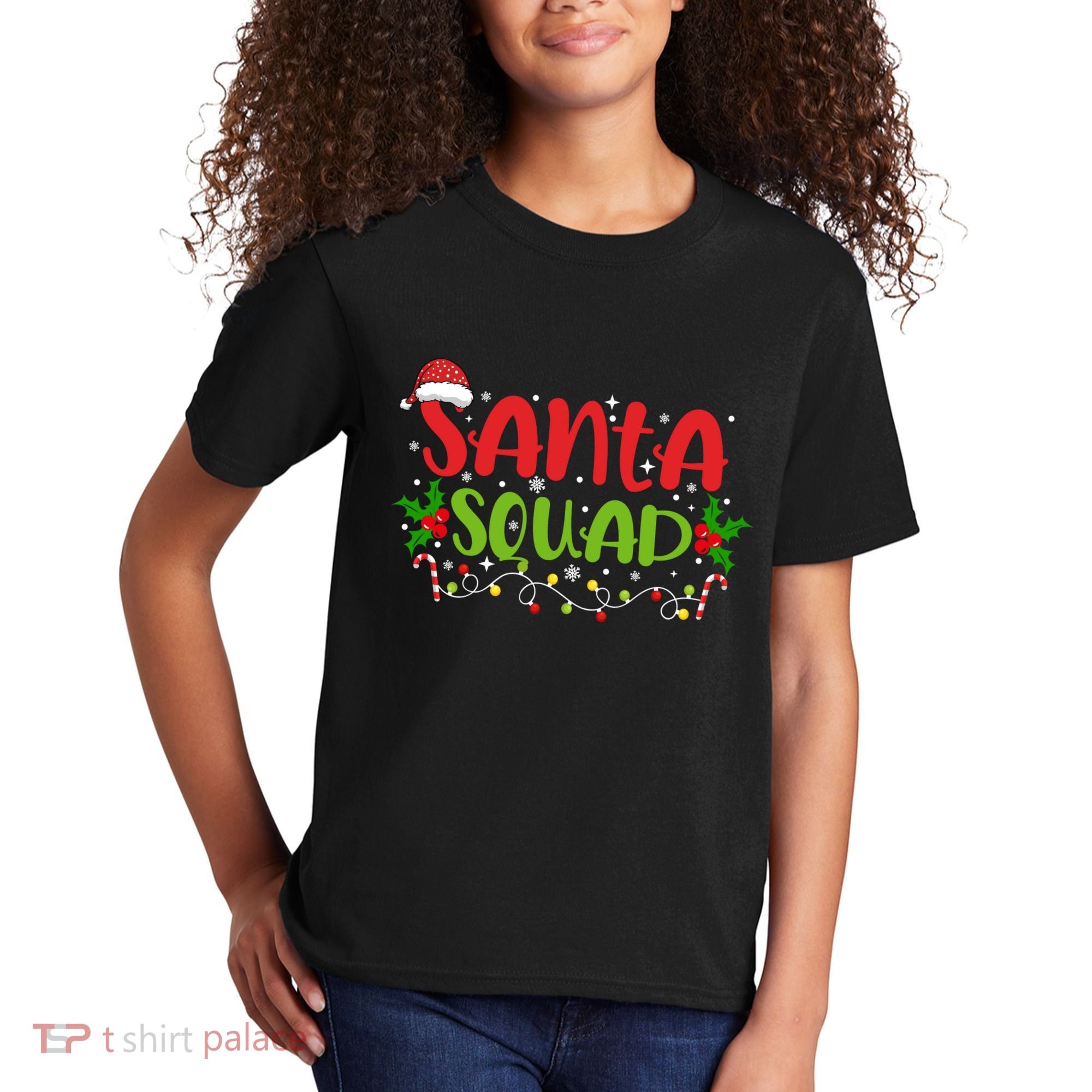 Santa Squad Christmas Holiday Festive Kids T-Shirt