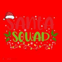 Santa Squad Christmas Holiday Festive Santa Hat thumb 1
