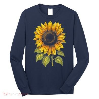 Sunflower Summer Cottagecore Aesthetic Long Sleeve Shirt
