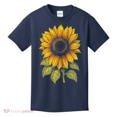 Sunflower Summer Cottagecore Aesthetic Kids T-Shirt