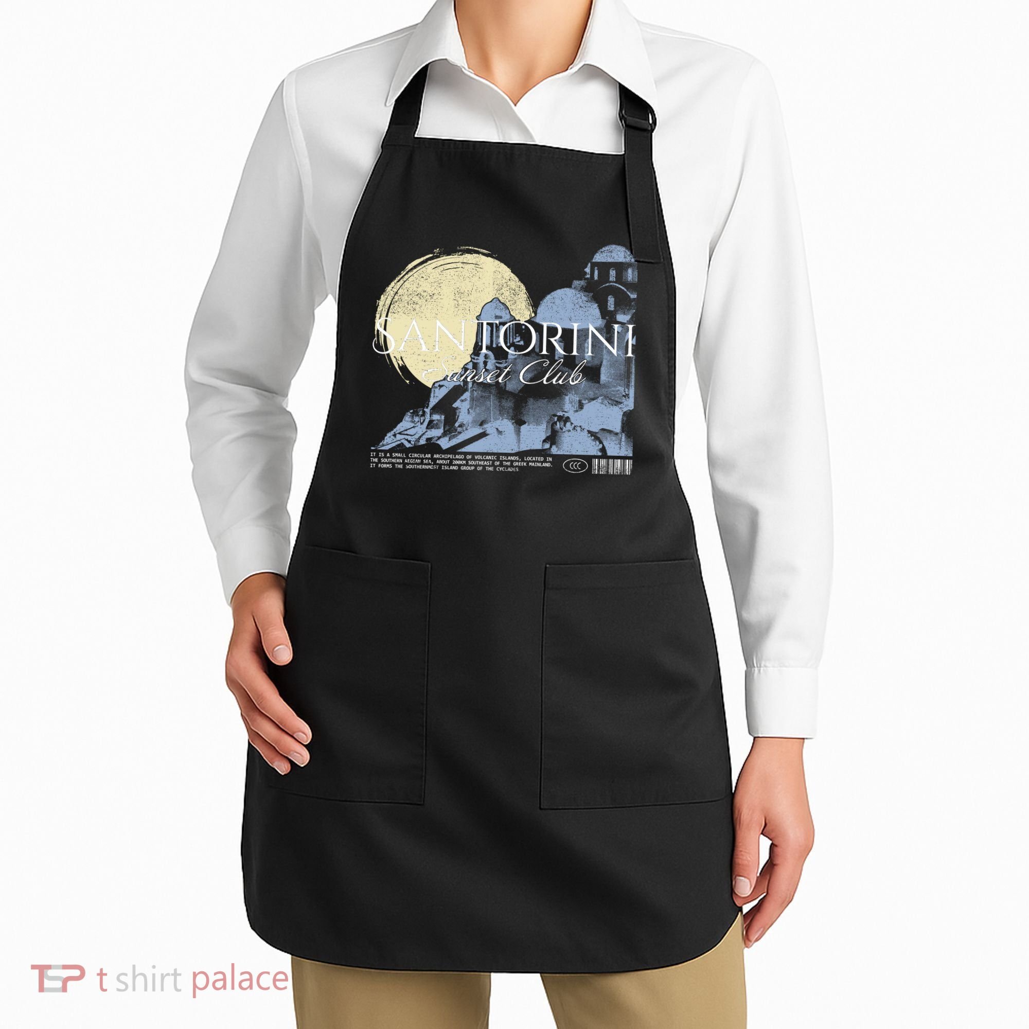 Santorini Sunset Club Apron