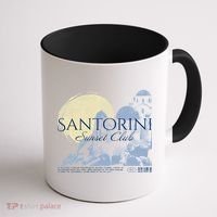Santorini Sunset Club Coffee Mug thumb 1