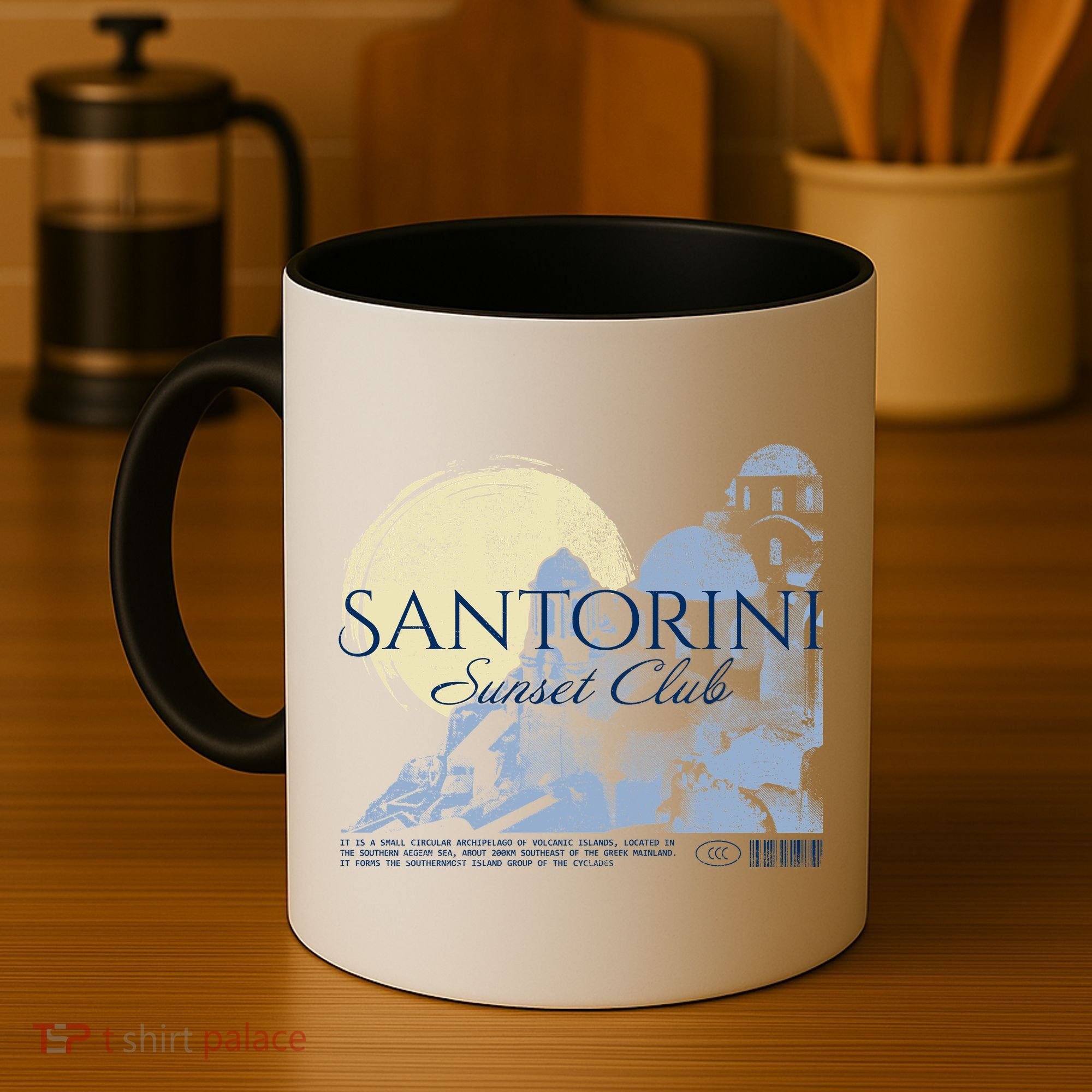 Santorini Sunset Club Coffee Mug