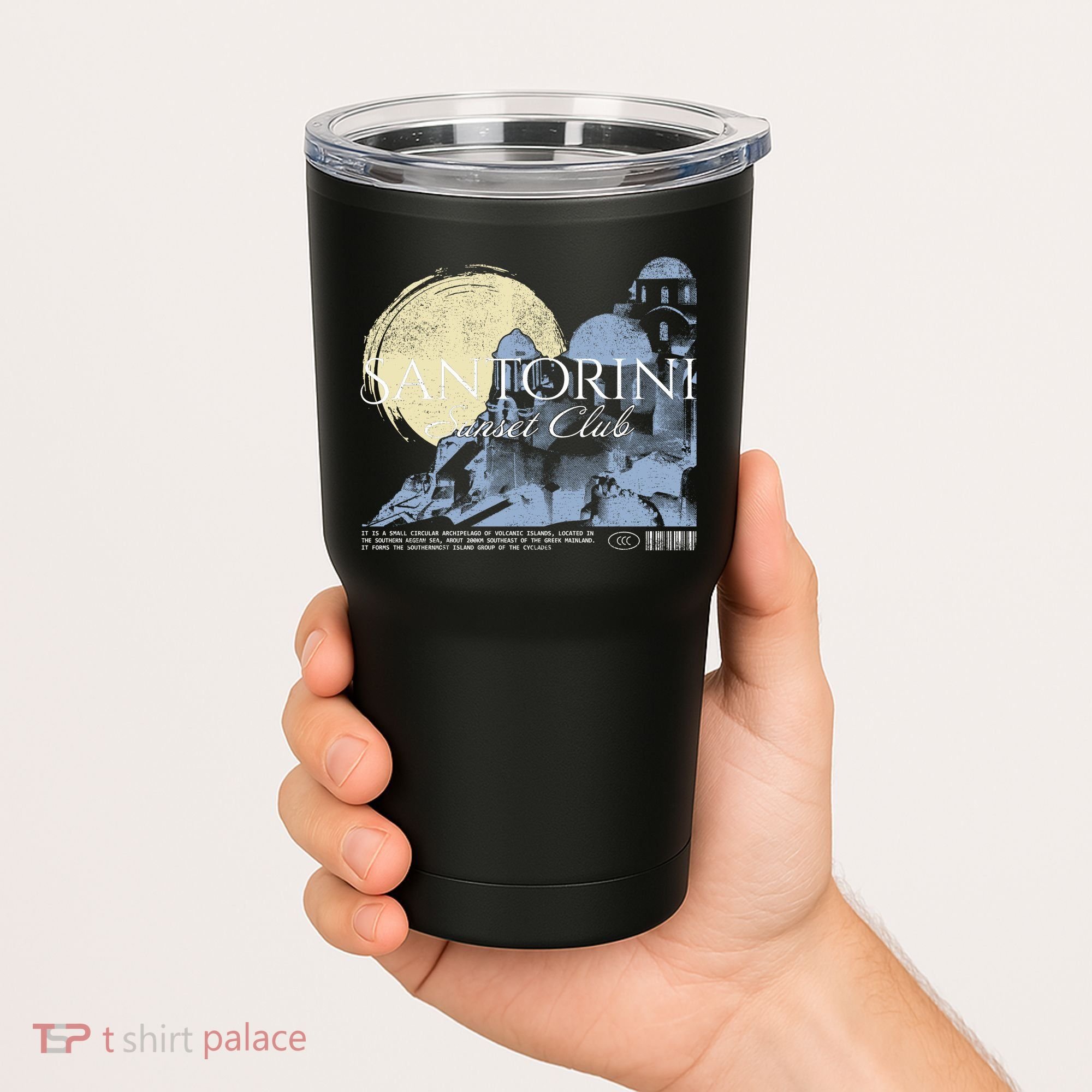 Santorini Sunset Club Tumbler