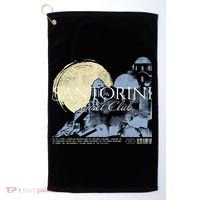 Santorini Sunset Club Golf Towel thumb 0