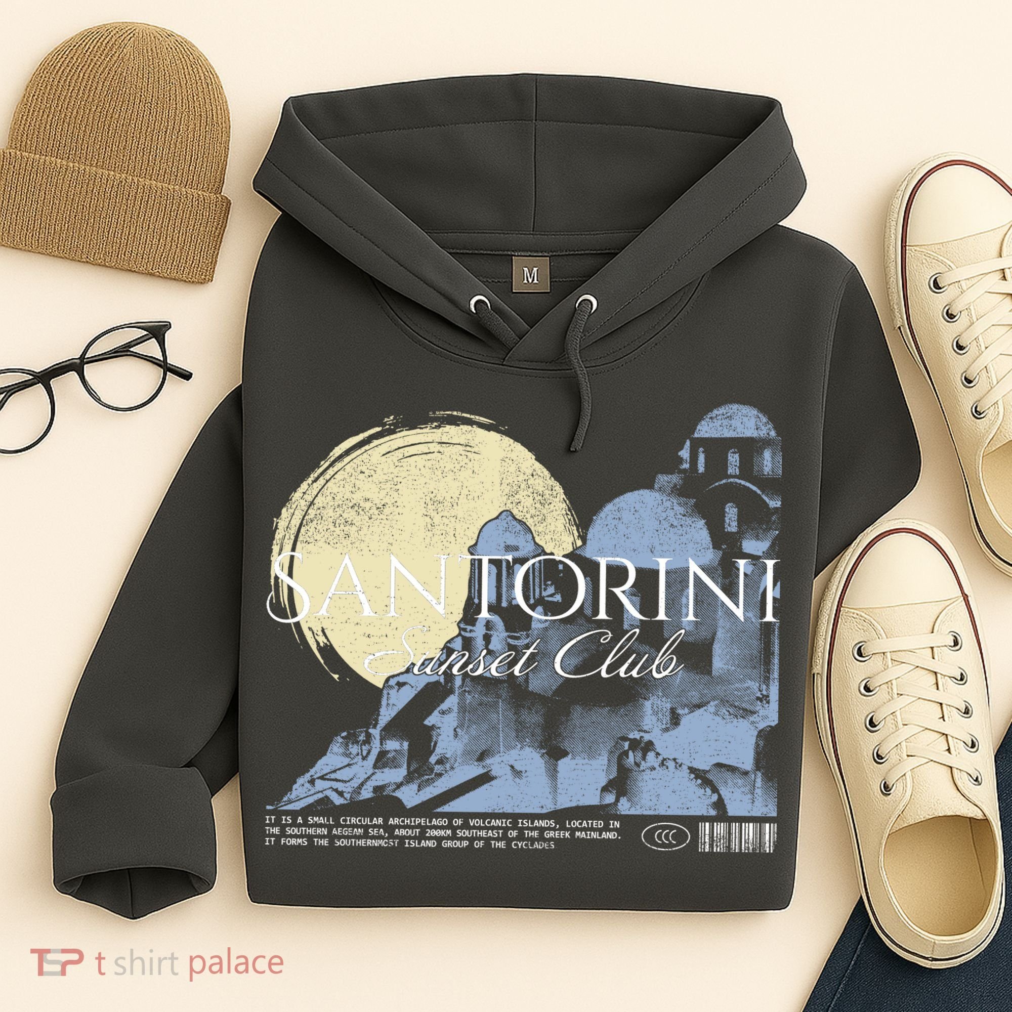 Santorini Sunset Club Hoodie