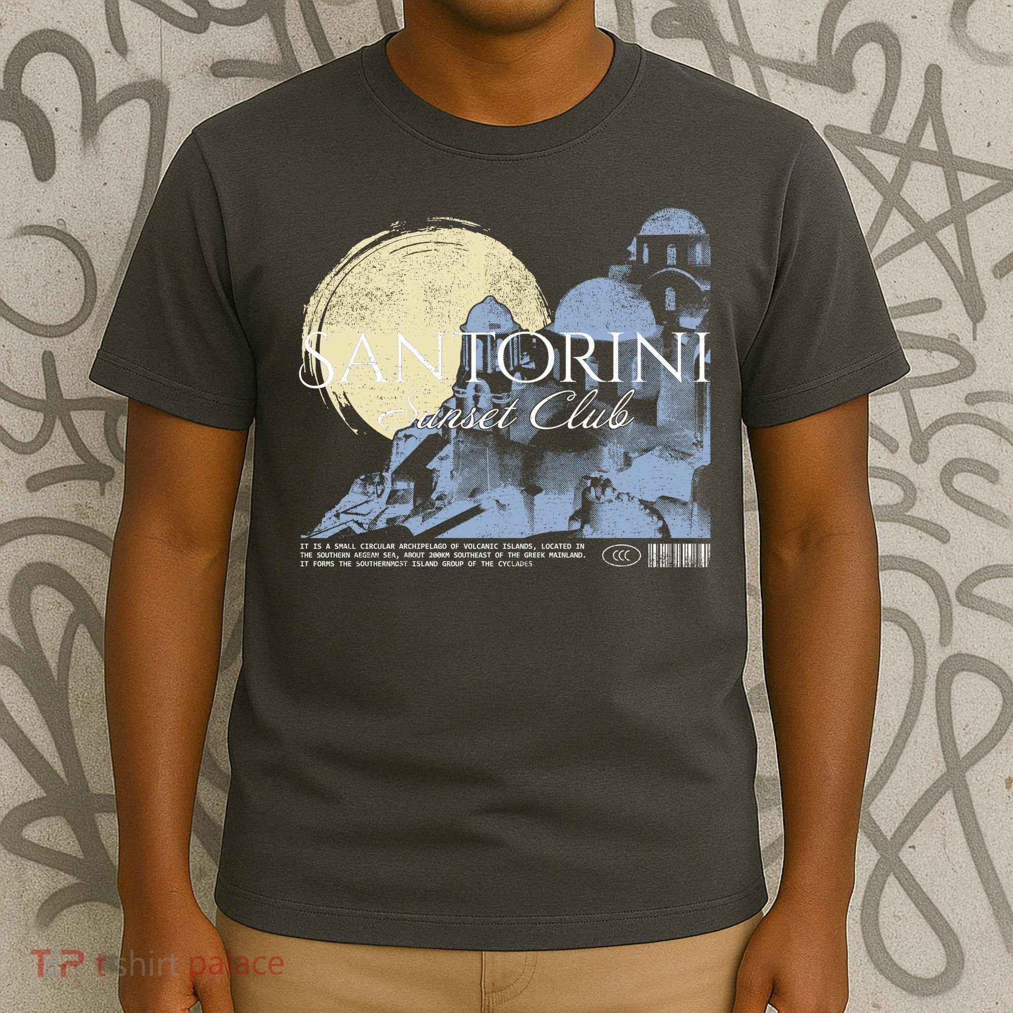 Santorini Sunset Club T-Shirt