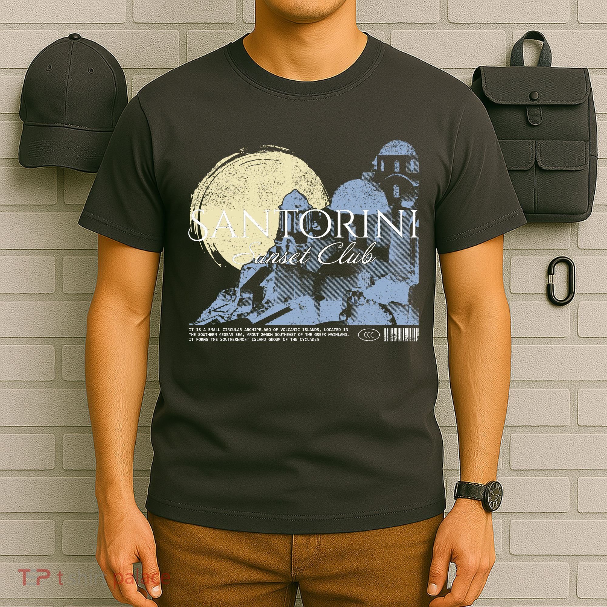 Santorini Sunset Club T-Shirt