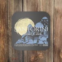 Santorini Sunset Club Coaster thumb 0
