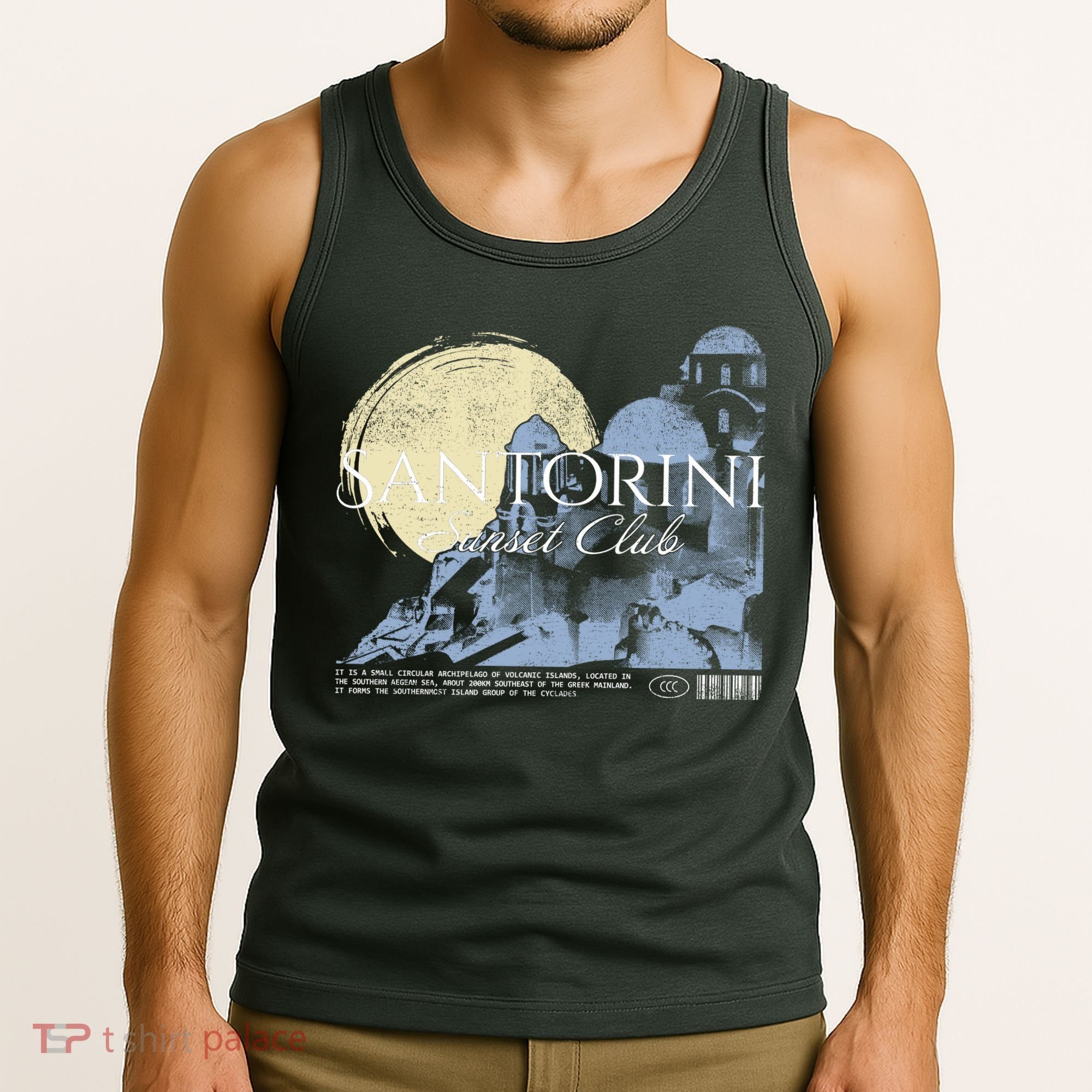 Santorini Sunset Club Tank Top