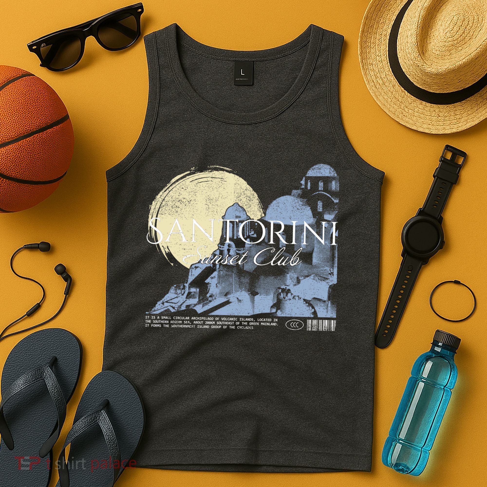 Santorini Sunset Club Tank Top