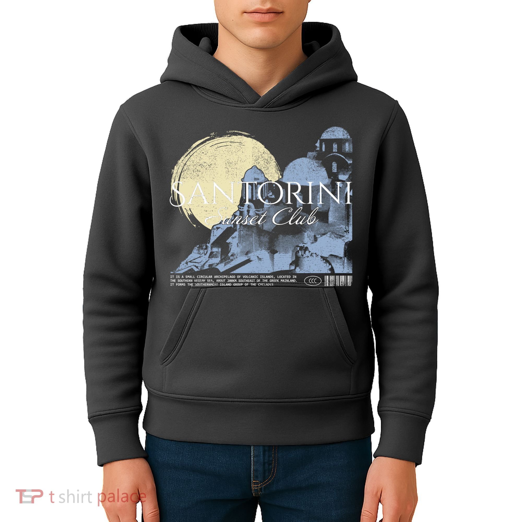 Santorini Sunset Club Kids Hoodie
