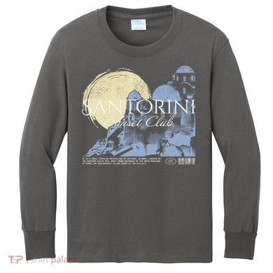 Santorini Sunset Club Kids Long Sleeve Shirt