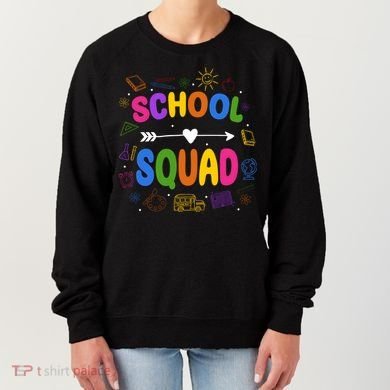 School Squad Colorful Education Fun Women's Sweatshirt