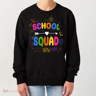 School Squad Colorful Education Fun Women's Sweatshirt