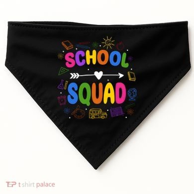 School Squad Colorful Education Fun USA-Made Doggie Bandana