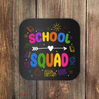 School Squad Colorful Education Fun Coaster thumb 0