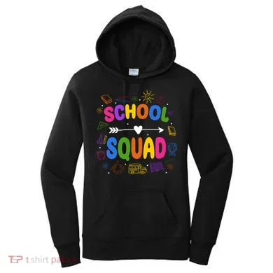 School Squad Colorful Education Fun Women's Hoodie