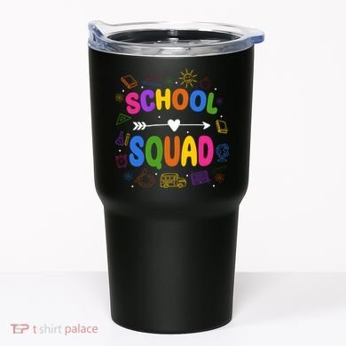 School Squad Colorful Education Fun Tumbler