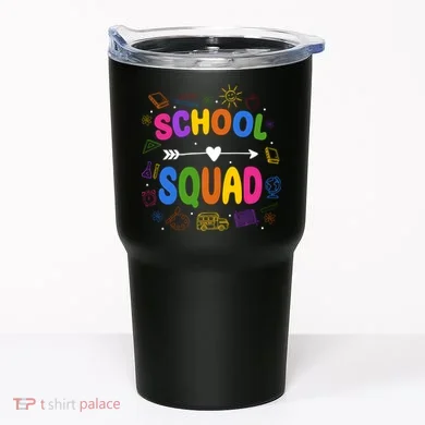 School Squad Colorful Education Fun Tumbler