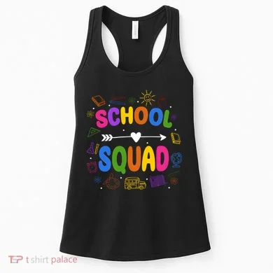 School Squad Colorful Education Fun Women's Tank Top