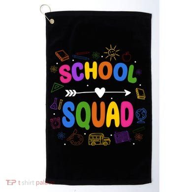 School Squad Colorful Education Fun Golf Towel