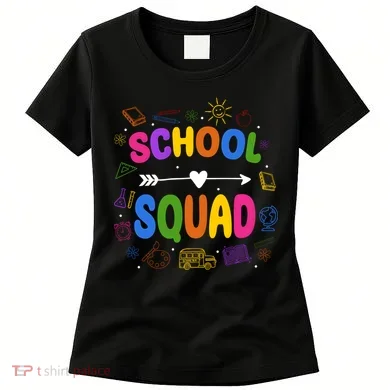 School Squad Colorful Education Fun Women's T-Shirt