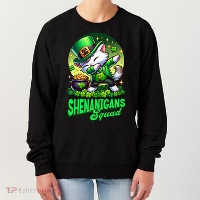 Shenanigans Squad Cat Leprechaun Kitten St PatrickS Day Meaningful Gift Women's Sweatshirt