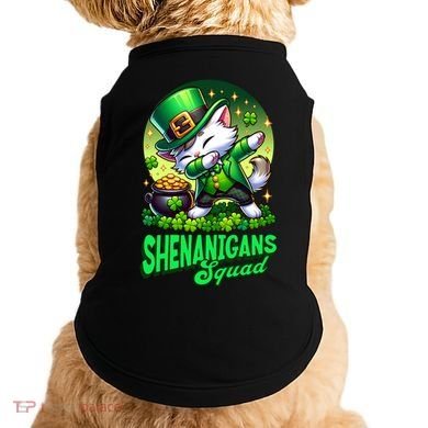 Shenanigans Squad Cat Leprechaun Kitten St PatrickS Day Meaningful Gift Doggie Tank
