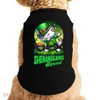 Shenanigans Squad Cat Leprechaun Kitten St PatrickS Day Meaningful Gift Doggie Tank thumb 0