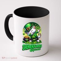 Shenanigans Squad Cat Leprechaun Kitten St PatrickS Day Meaningful Gift Coffee Mug thumb 0