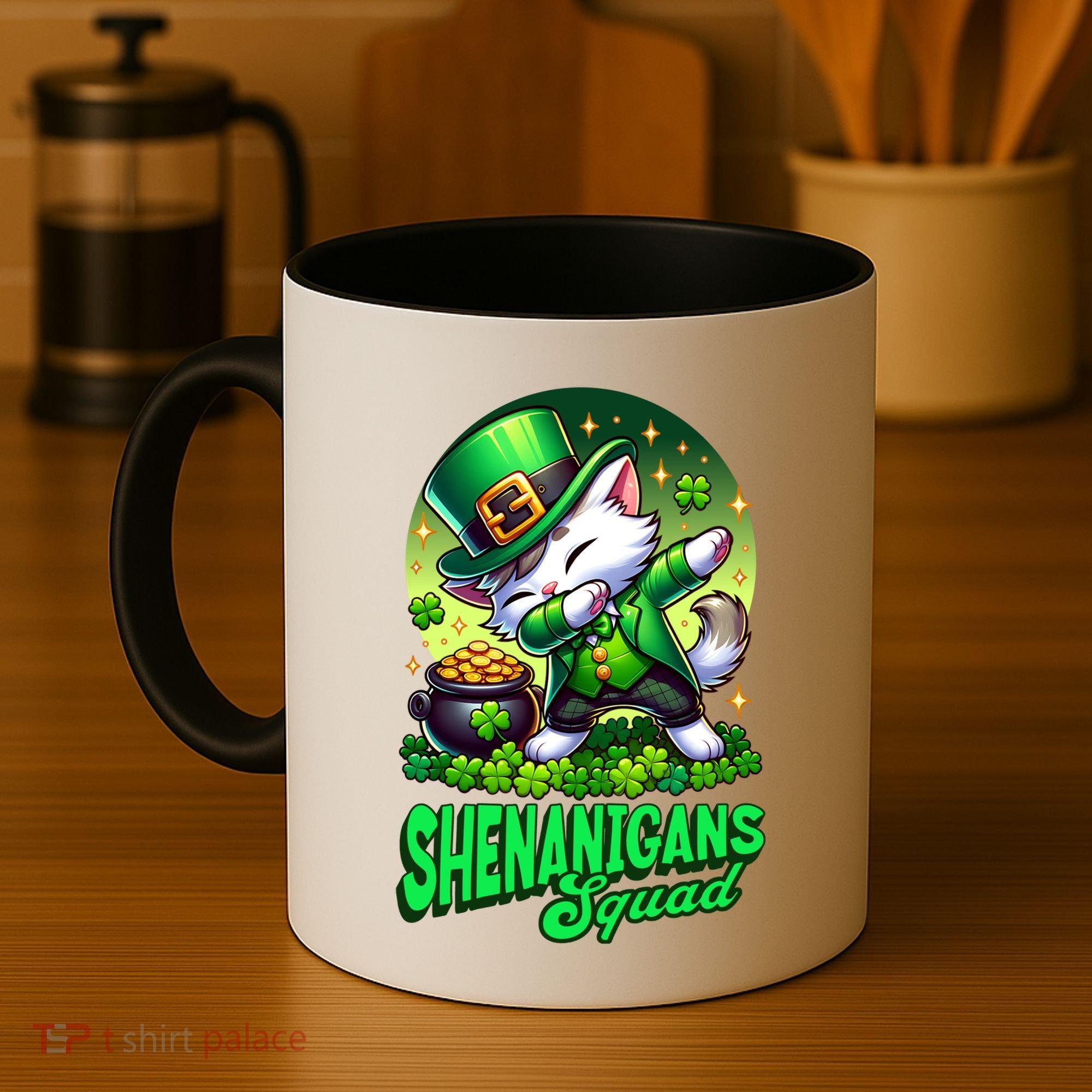 Shenanigans Squad Cat Leprechaun Kitten St PatrickS Day Meaningful Gift Coffee Mug