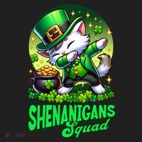 Shenanigans Squad Cat Leprechaun Kitten St PatrickS Day Meaningful Gift Hat thumb 2