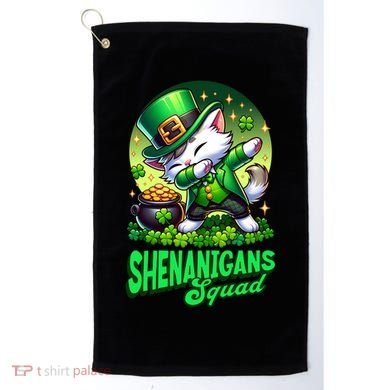 Shenanigans Squad Cat Leprechaun Kitten St PatrickS Day Meaningful Gift Golf Towel