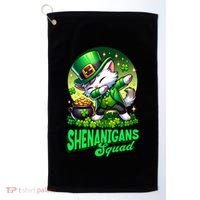 Shenanigans Squad Cat Leprechaun Kitten St PatrickS Day Meaningful Gift Golf Towel thumb 0