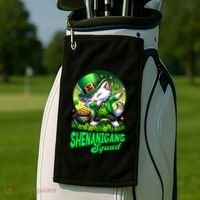 Shenanigans Squad Cat Leprechaun Kitten St PatrickS Day Meaningful Gift Golf Towel thumb 2