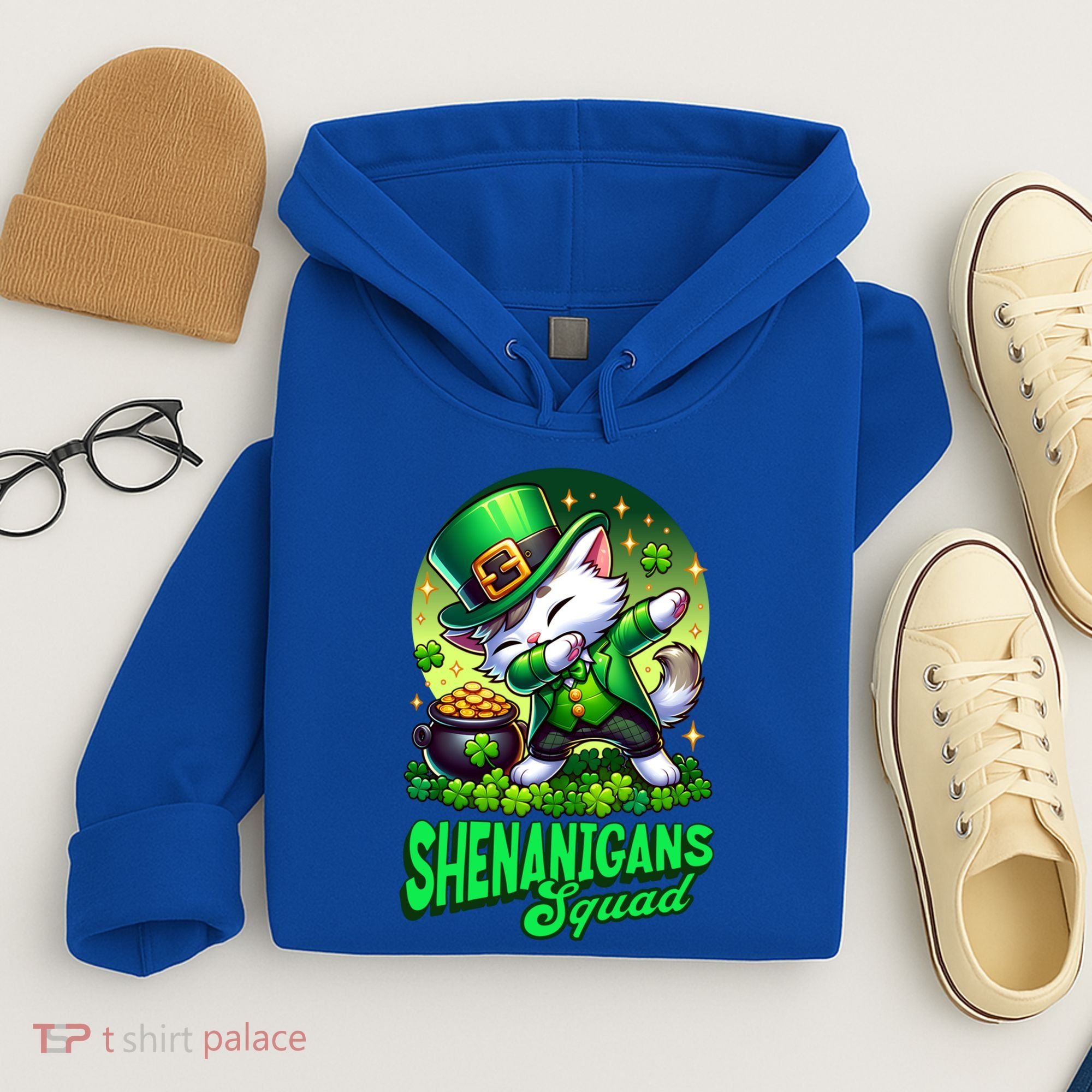 Shenanigans Squad Cat Leprechaun Kitten St PatrickS Day Meaningful Gift Hoodie
