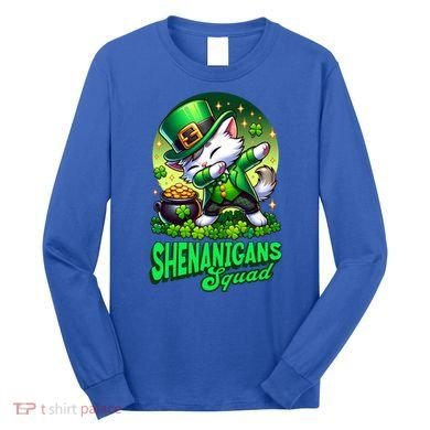 Shenanigans Squad Cat Leprechaun Kitten St PatrickS Day Meaningful Gift Long Sleeve Shirt
