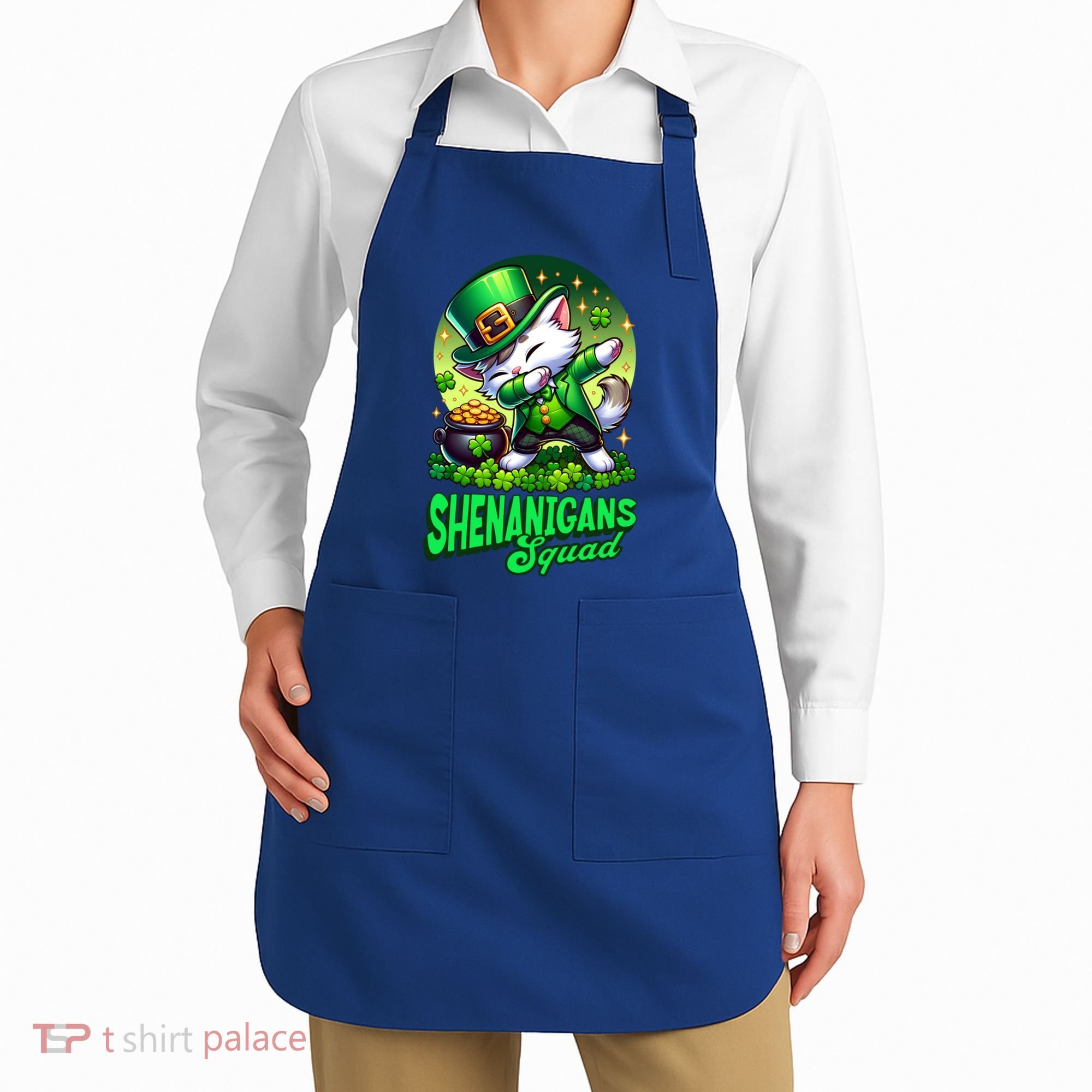 Shenanigans Squad Cat Leprechaun Kitten St PatrickS Day Meaningful Gift Apron
