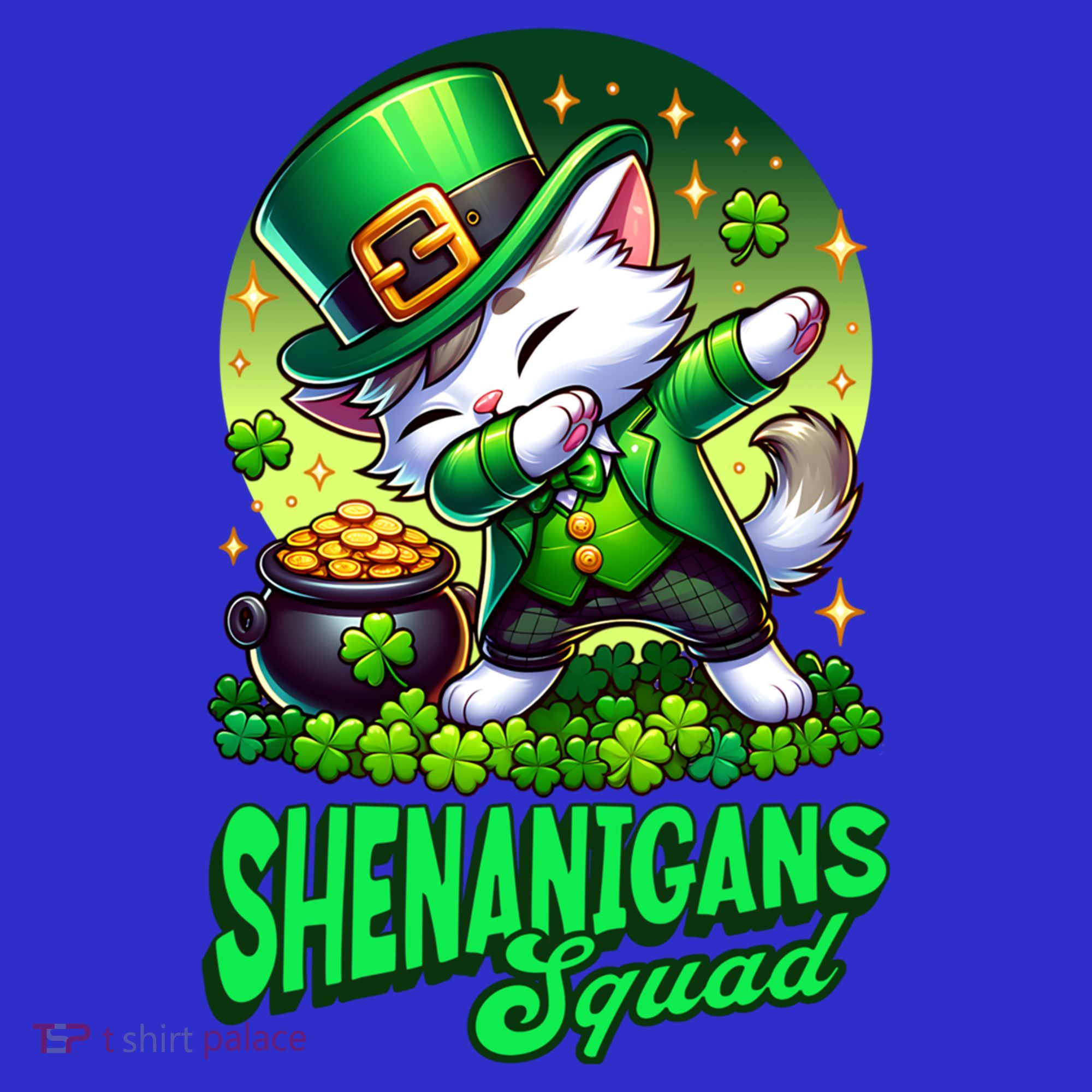 Shenanigans Squad Cat Leprechaun Kitten St PatrickS Day Meaningful Gift Apron