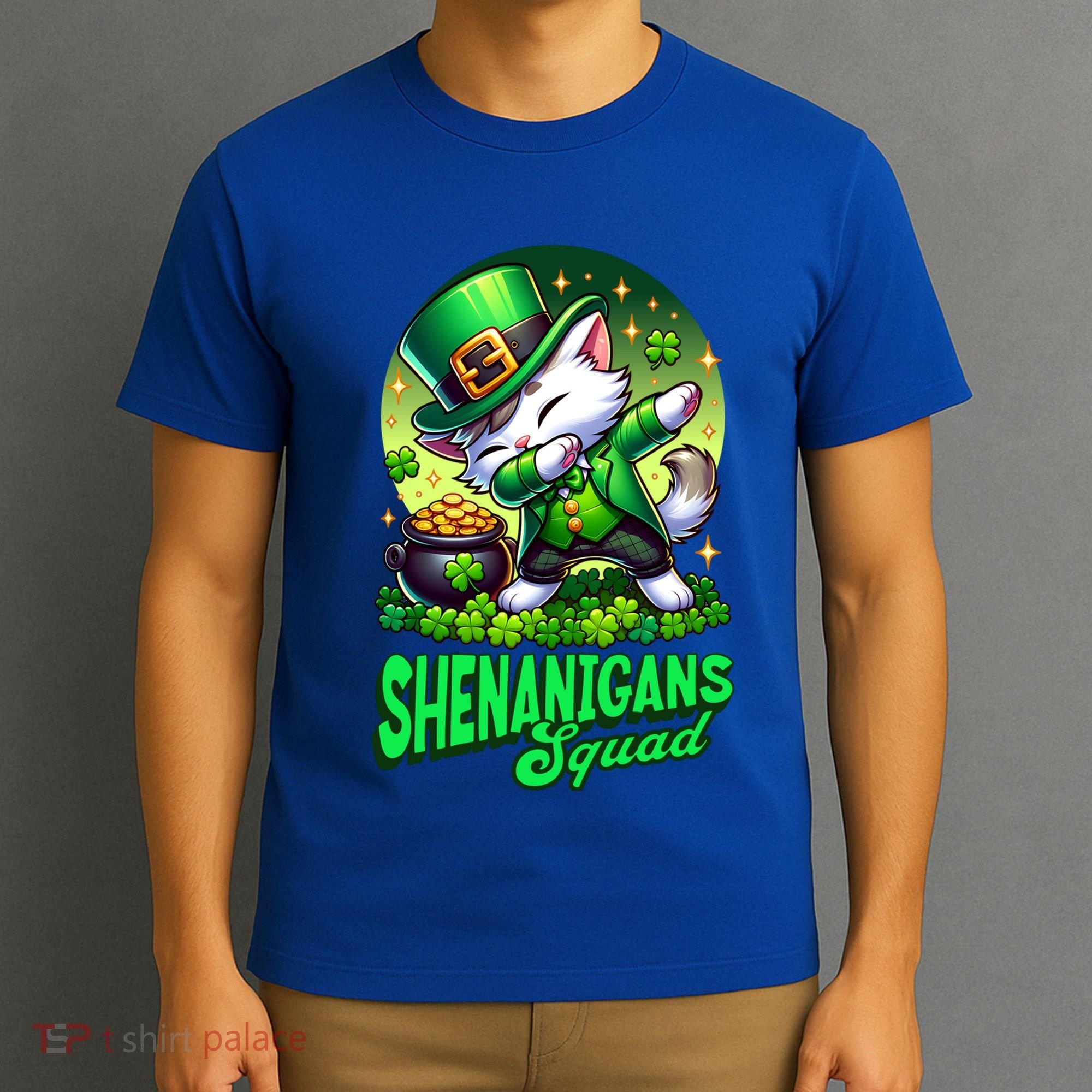 Shenanigans Squad Cat Leprechaun Kitten St PatrickS Day Meaningful Gift T-Shirt